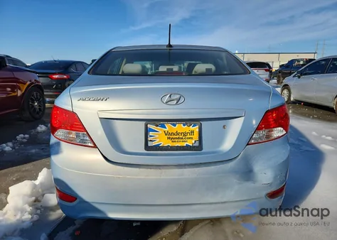 2014 Hyundai Accent Gls z USA, uszkodzony, nr VIN KMHCT4AE4EU616740